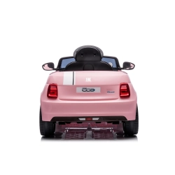 Auto na akumulator Jeździk FIAT 500 Elektro jasny różowy Sun Baby J04.011.0.1